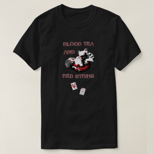 T-shirt Blood Tea & Red String - Conception plus petite-TO (Design devant)