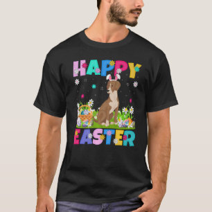 T-shirt Bloodhound Chien Joyeux Bunny de Pâques Bloodhound