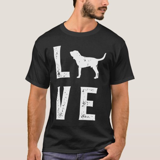 T-shirt Bloodhound Love  1 (Devant)