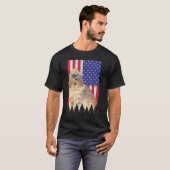 T-shirt Bloodhound Patriotic Chien Usa Pride drapeau améri (Devant entier)