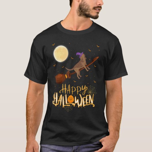 T-shirt Bloodhound Ride Witch Shotgun Bloodhound Chien Hal (Devant)