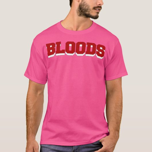 T-shirt Bloods Hip hop Rap (Devant)