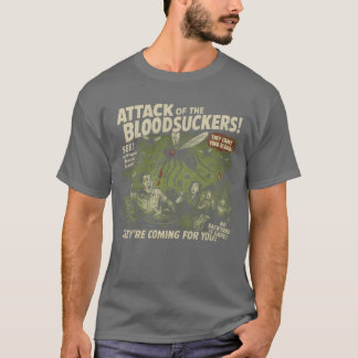 T-shirt Bloodsuckers Attaquer Mosquitos Poster vidéo Vinta