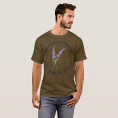 T-shirt BLOOM OÙ VOUS ÊTES PLANTÉ floraison violette (Devant entier)