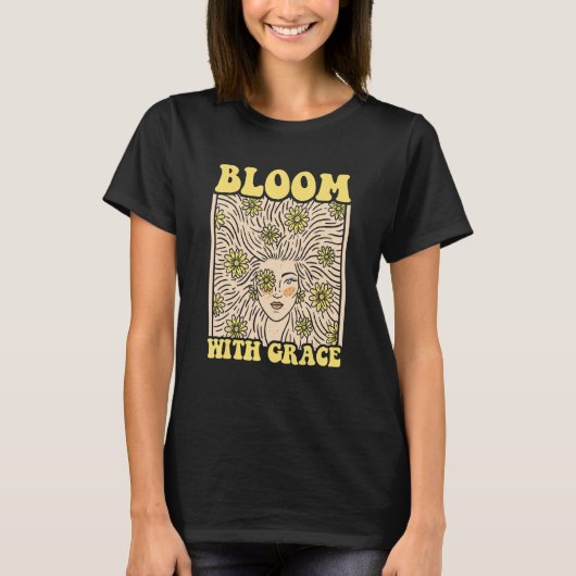 T-shirt Bloom With Grace Gardener Botanical Gardening Plan (Devant)