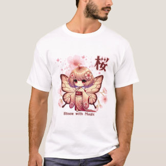 T-shirt Bloom with Magic - Kawaii Sakura Fairy