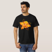 T-shirt Blooming Fire Rose (Devant entier)