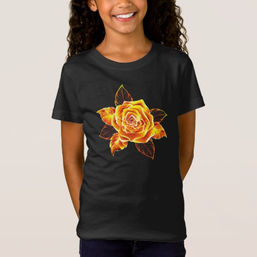T-Shirt Blooming Fire Rose (Devant)
