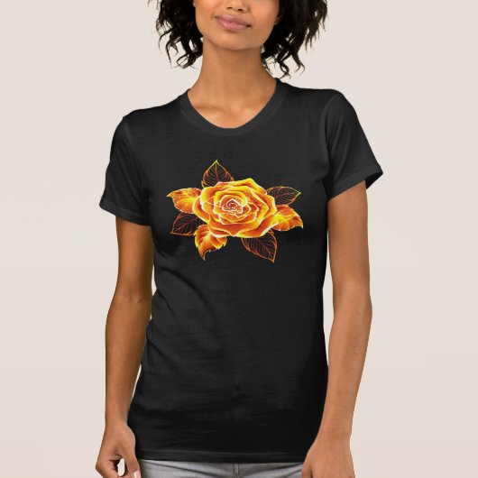T-shirt Blooming Fire Rose (Devant)