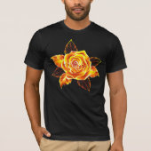 T-shirt Blooming Fire Rose (Devant)