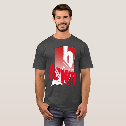 T-shirt Bloomington (B-Ville) Indiana (Devant entier)