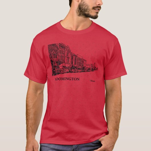 T-shirt Bloomington Illinois 1 (Devant)