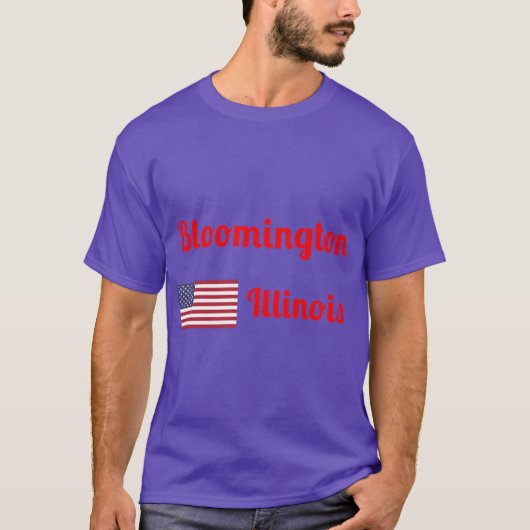 T-shirt Bloomington Illinois Stylish Prints2 (Devant)