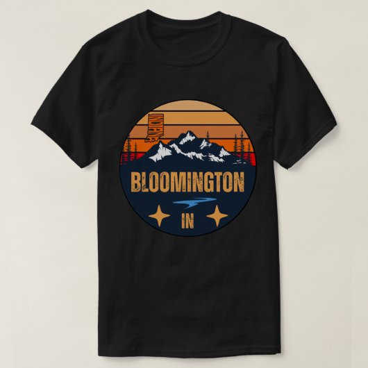 T-shirt Bloomington, Indiana (Design devant)