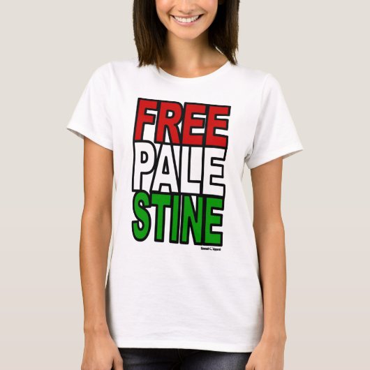 T-shirt Bloque de la Palestine libre (Devant)