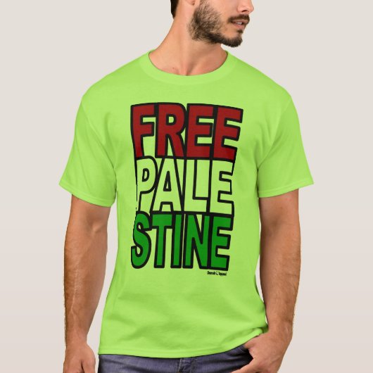 T-shirt Bloque de la Palestine libre (Devant)