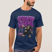 T-shirt Bloqué Impossible de bouger Drôle Sarcasme (Devant)