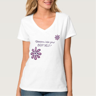T-shirt Blossom Dans Votre Meilleur Soi - Doodle Inspirant