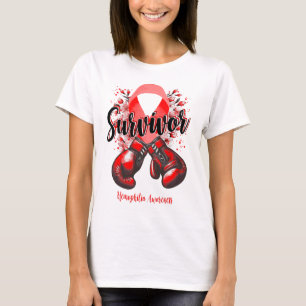 T-shirt Blossom Hemophilia Guerrier Survivant
