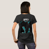 T-shirt Blouse Rose noir (Dos entier)