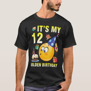 T-shirt Blow Candle Cake Happy To Me You C'est My 12 Golde