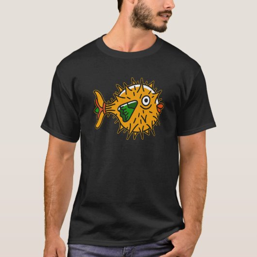T-shirt Blowfish Dank Meme Cute Sea Fish Pufferfish (Devant)