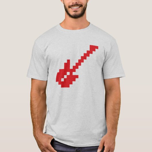 T-shirt Bloxels Guitar (Devant)