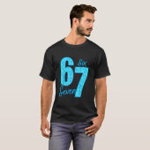 T-shirt Blue 67 Funny Meme  (Devant entier)
