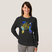 T-shirt Blue and Gold Retro Poodle Founders (Devant entier)