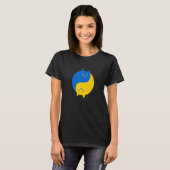 T-shirt Blue and Yellow Victory Cats Balanced Yin Yang Meo (Devant entier)