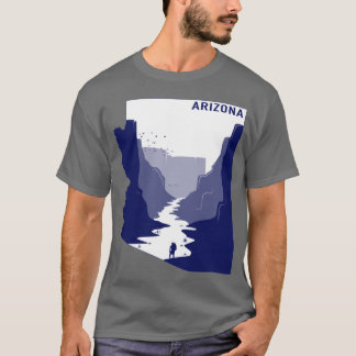 T-shirt Blue Arizona Oversized