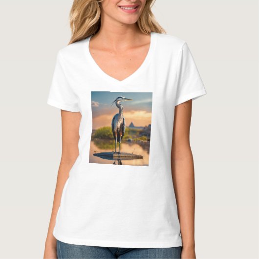 T-shirt Blue Ascendancy – The Heron of Light (Devant)