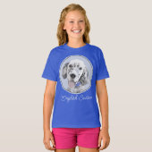 T-shirt Blue Belton Painting Dog (Devant entier)