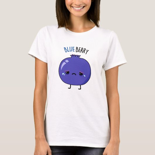 T-shirt Blue Berry Funny Blueberry Pun (Devant)