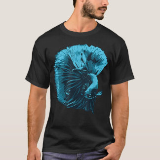 T-shirt Blue Betta Fish And Siamese Fighting Fish Aquarium