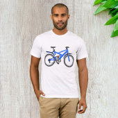 T-Shirt Blue Bicycle Mens