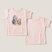 T-Shirt Blue Bird Kids (Design Recto & Verso)