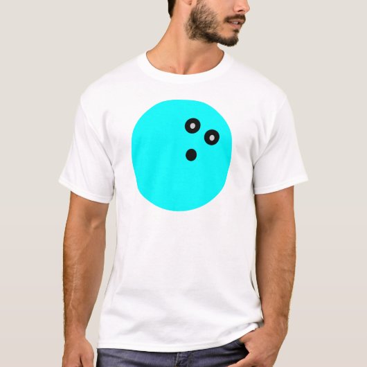 T-shirt Blue Bowling Ball (Devant)