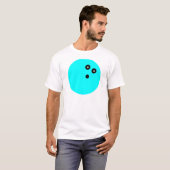 T-shirt Blue Bowling Ball (Devant entier)