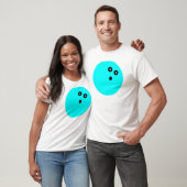 T-shirt Blue Bowling Ball (Unisexe)