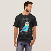 T-shirt Blue Budgie Anatomy Classic (Devant entier)