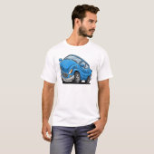 T-shirt Blue Cartoon Car (Devant entier)