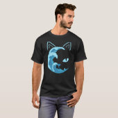 T-shirt Blue Cats Wave For Kamala Funny Blue Wave Of Cat L (Devant entier)