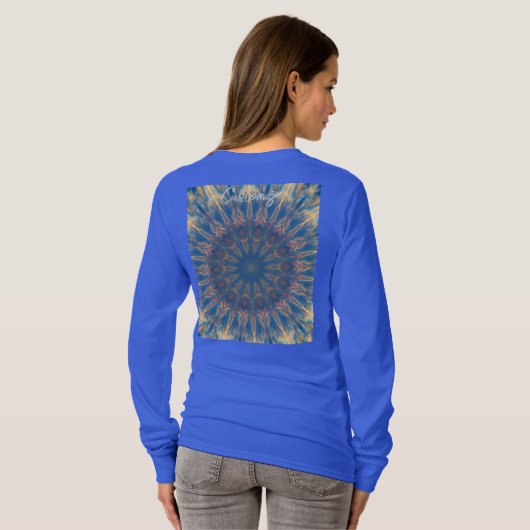 T-shirt Blue Chakra Kaleidoscope Thunder_Cove (Dos entier)