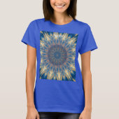 T-shirt Blue Chakra Kaleidoscope Thunder_Cove (Devant)