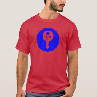 T-shirt Blue Circular API Key Icon