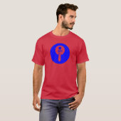 T-shirt Blue Circular API Key Icon (Devant entier)
