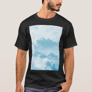 T-shirt Blue Cloudy Beautiful Sky View - Bestseller