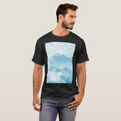 T-shirt Blue Cloudy Beautiful Sky View - Bestseller (Devant entier)