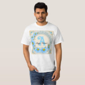 T-shirt Blue Daisy Monogram (Devant entier)